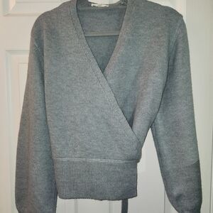 Bohme Soft Gray Knit Cardigan